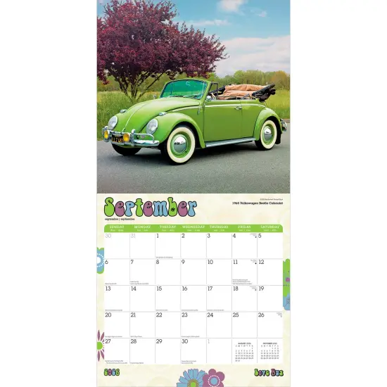Love Bug | 2026 12 x 24 Inch (Hanging) Monthly Square Wall Calendar | Plastic-Free {4}