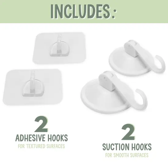 S&T INC. Bath Toy Storage Net with Pockets for Tub, Shower Caddy Holds Baby and Kids Toys, Soap, or Shampoo, Hooks Included, 14 Inch by 20 Inch, White, 1 Pack {6}