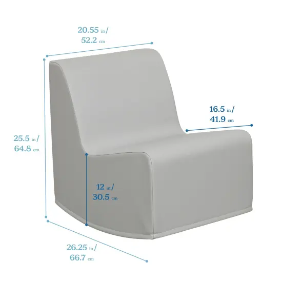 SoftZone Rocker, Flexible Seating Grey {2}