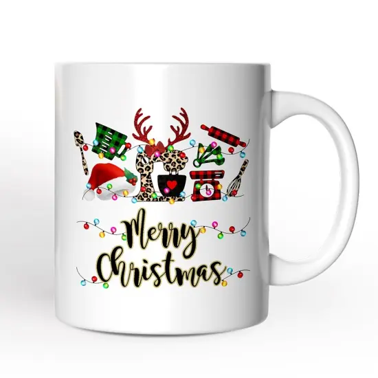 Baker Buffalo Plaid Christmas Mug, Baking Gift {1}