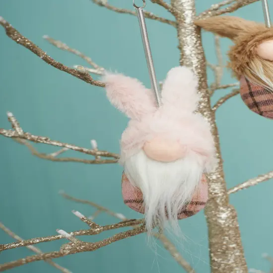 Jumping Bunny Gnome Easter Spring Decorative Hanging Tree Ornament Set of 3 {6}