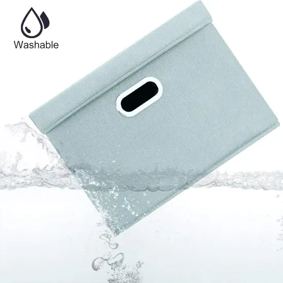 Large Collapsible Storage Bins with Lids, Organization Bins for Closet Storage {3}