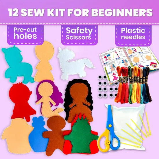 Craft Kits for Kids - 12 Fairy Tale Sewing Kit Basic {2}