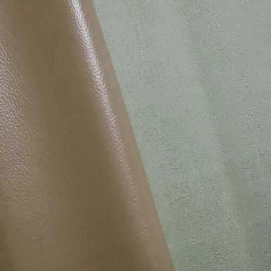 Clay Brown Textured Glossy Vinyl Home Decorating Fabric By the Yard {1}