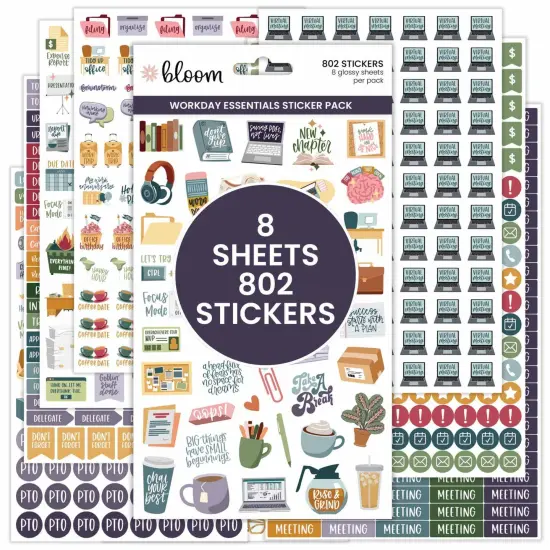 Planner Stickers, Workday Essentials {1}