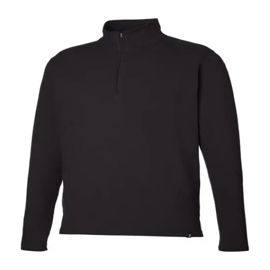 Glyder&reg; Men's Vertex Plush Quarter Zip BLACK {1}