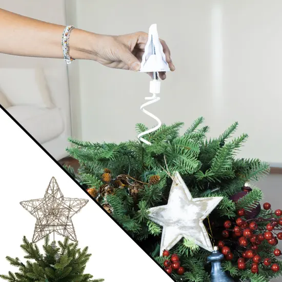 Christmas Tree Topper Holder White {2}