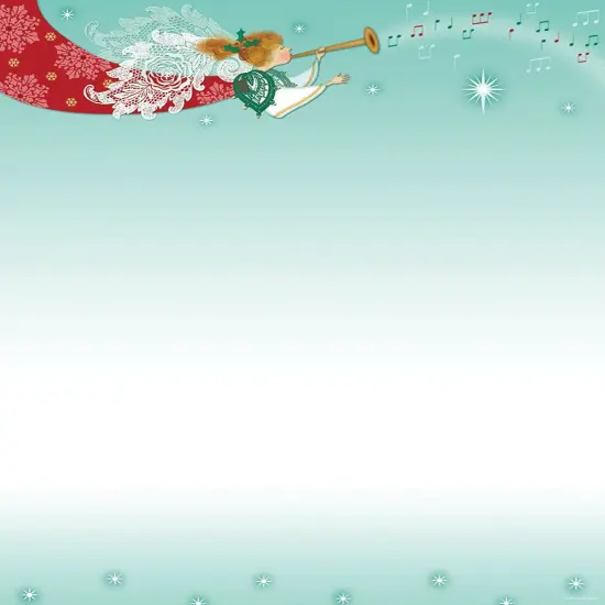 Great Papers! Holiday Stationery Letterhead, Herald Angel, 8.5"x11", Printer Friendly, 80 sheets {1}