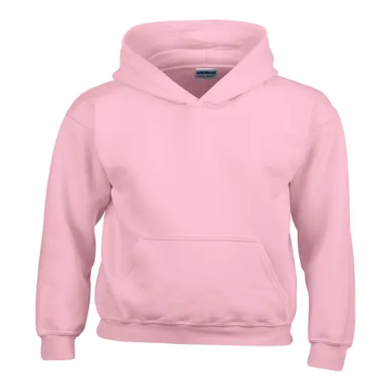 Gildan&reg; Youth Heavy Blend Long Sleeve Hooded Sweatshirt LIGHT PINK {1}