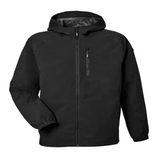 HUK&reg; Men's Rover Rain Jacket Black {1}