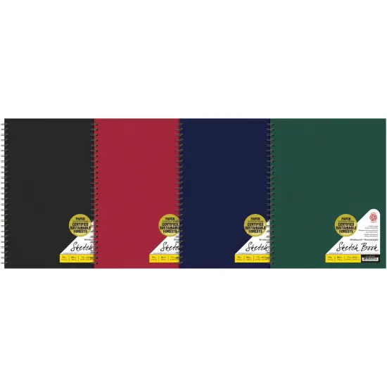 PTL-020703 Series | AF Sketchbook 80/Wirebound/70# Green {2}