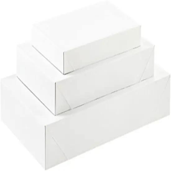 12-Pack White Gift Boxes with Lids &ndash; Multi-Pack Gift Wrap Boxes for Clothes, Apparel, and Birthdays, Assorted Sizes {3}