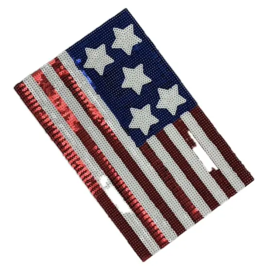 American Flag Patch 12inch X 7 inch {5}
