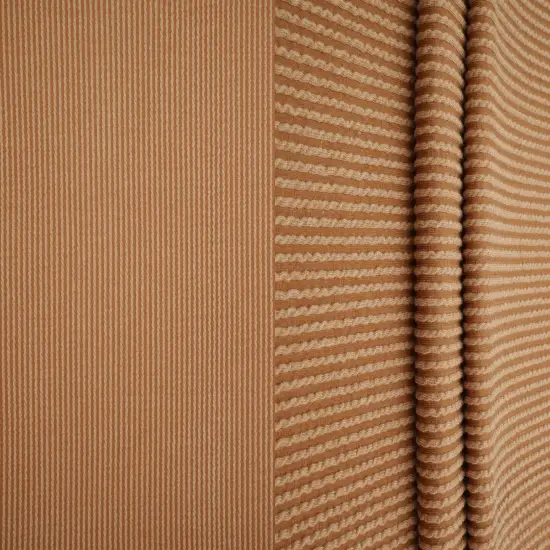 1 Yard Knit Jacquard Rib Fabric Polyester Rayon Spandex Stretch 52" Wide Black {6}