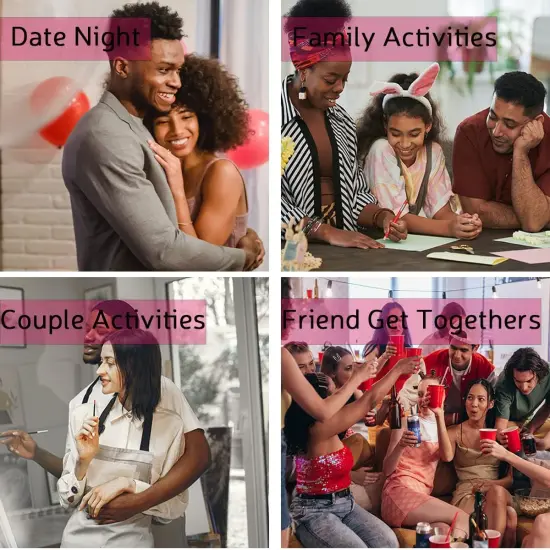 Painting for adults Stretched Canvas Couples Games Date Night Anniversary Paint Party(Canvas Painting Kits) {3}