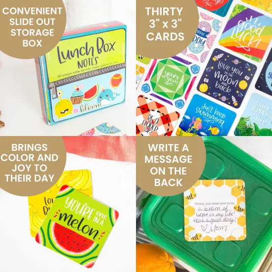 bloom daily planners Card Deck, 3" x 3", Lunch Box Notes {5}