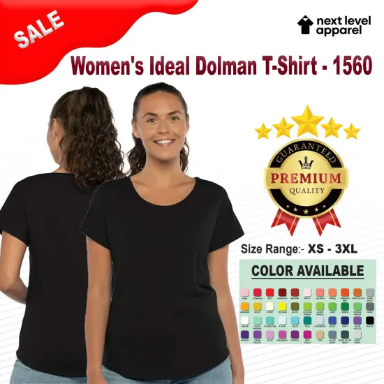 Next Level&reg; Women's Ideal Dolman T-Shirt Heather grey {2}