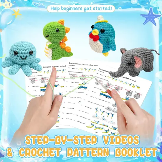 6PCS Crochet Kit for Beginners, 2026 Knitting {4}