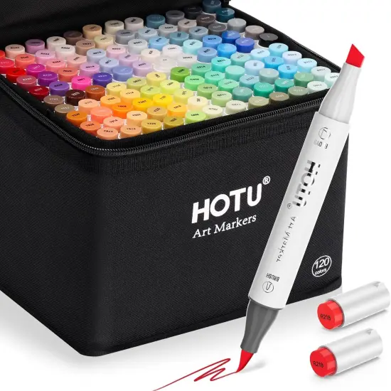 Alcohol Markers Brush Tip-120 Colors {1}