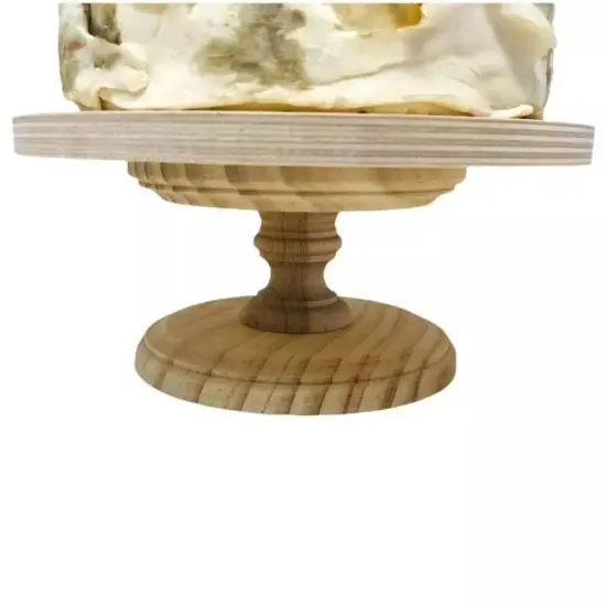 Kitcheniva Unfinished Different Style Cake Stands Wood Rustic Cake Stand Baking {7}