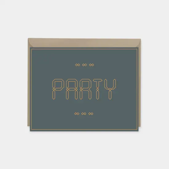 Party Invitation Card, Moroccan Design {5}