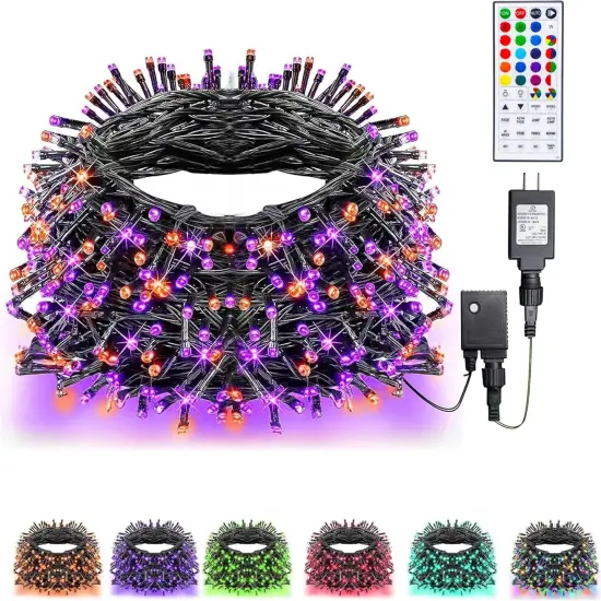 Color Changing Christmas String Lights - 66FT, 200 LED (RGB) {1}