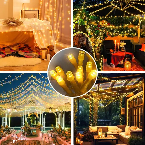 403FT 1000 LED Christmas String Lights with 8 Modes - Warm White {5}