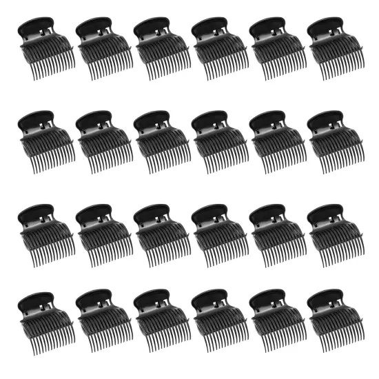 Electric Hot Roller Clip Replacements for Hair Styling (2 Inches, Black, 24 Pack) {1}