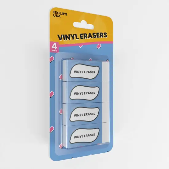 White Vinyl Erasers &ndash; Non-Toxic &ndash; 4 Count &ndash; 48 Sets {3}