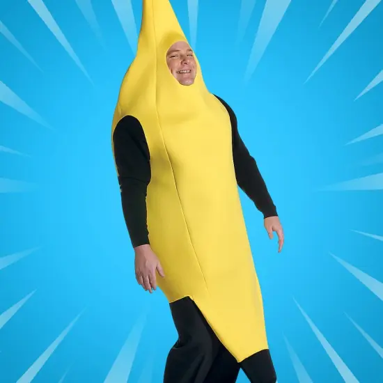 Deluxe Banana Plus Size Costume Funny Yellow Fruit Tunic Pull Over Halloween Party Outfit {4}