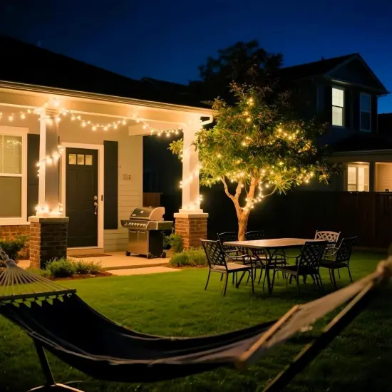 150 LED Warm White Christmas Lights {2}