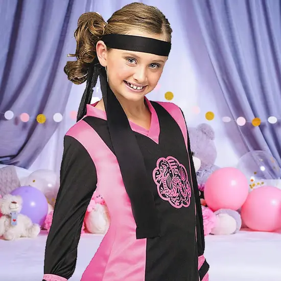 Girls Dragon Ninja Costume Halloween Party Outfit {2}
