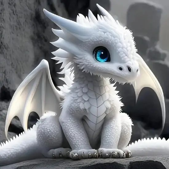 White Dragon Diamond Painting Kits {1}