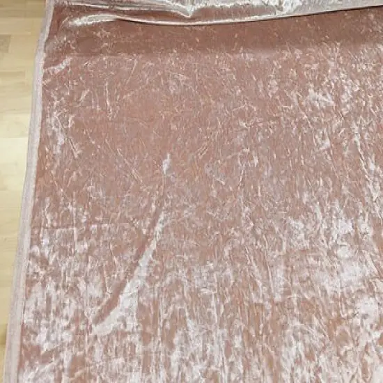 1 Yard Crushed Velvet Fabric Polyester Spandex Stretch Textured 58/59 Inches Wide Coppen Blue {5}