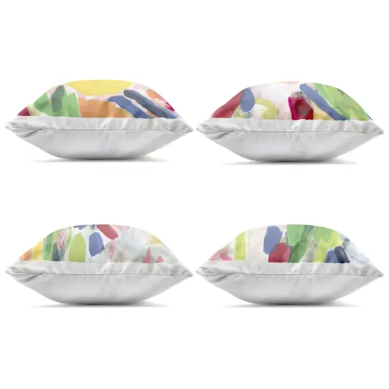 Stupell Industries Fresh Vivid Blossoms 4pc Outdoor Printed Pillow Set design by June Erica Vess, 18 x 7 x 18 {2}