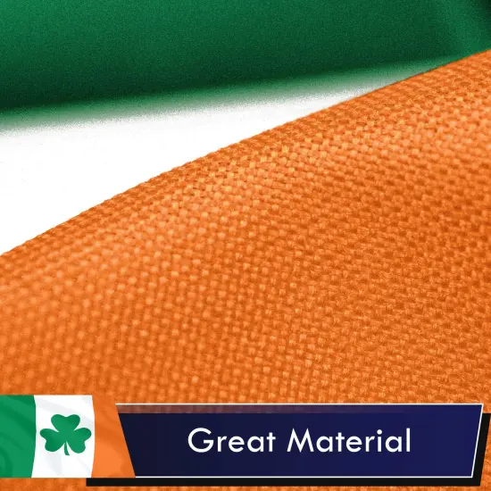 Irish Shamrock Flag 75D Printed Polyester 3x5 Ft {4}