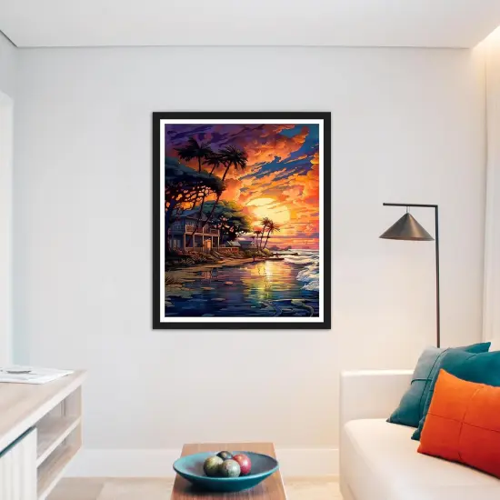 Sunset Paint by Numbers for Gift Home Wall Decor(16x20inch) {3}