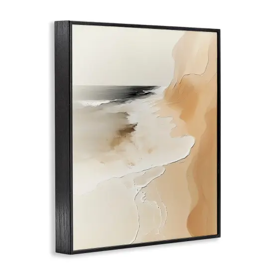Stupell Industries Coastal Vibe Abstraction Framed Giclee By Annabelle Hall {3}