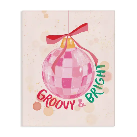 Stupell Industries Groovy & Bright Bauble Canvas By Rachel Nieman {1}