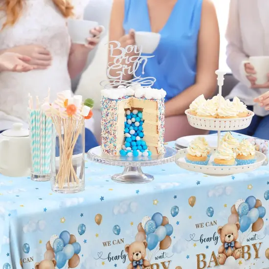 Bear Baby Shower Tablecloth {4}