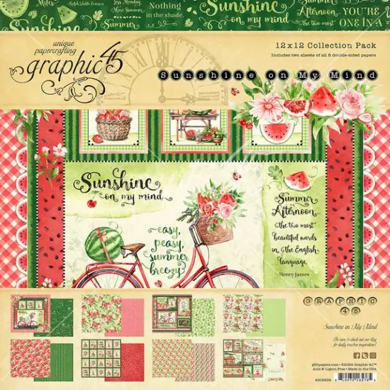 Graphic 45 Sunshine on my Mind 12x12 Collection Pack {1}