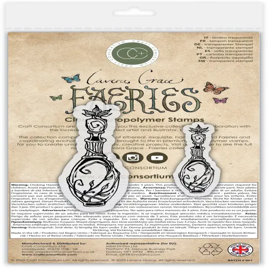 Craft Consortium Faeries Photopolymer Stamp Set-Potions {3}