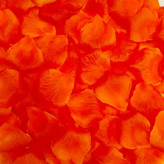 0.45LB Sunset Red Rose Petals for Wedding,2500 Pcs Fake Rose Petals (2.3'') {2}