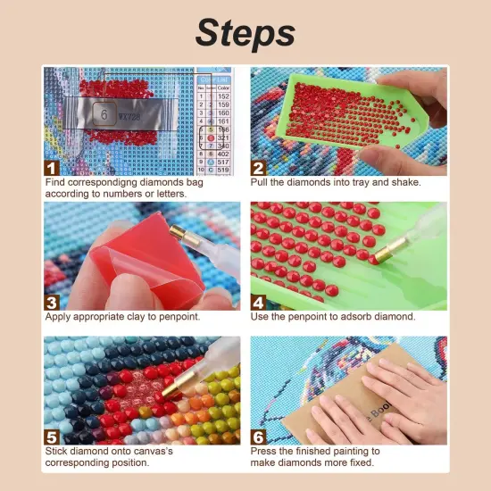 10 Pack 5D Diamond Art Kits for Beginners {5}