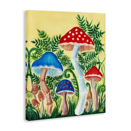 Stupell Industries Fungi Garden Mushroom Sprouts Canvas By Sarah Waldron Kimball {3}