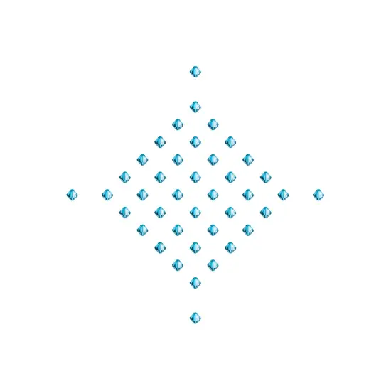 Preciosa 4mm Czech Crystals Bicone Rondelle Beads, 40pcs Aqua Bohemica {5}