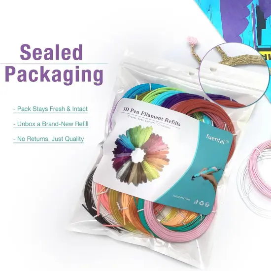 3D Pen Print Filament - 20 Bundle PLA Refills for 3D Printing {3}