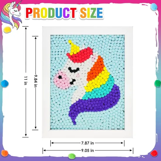 Unicorn Pom Pom Painting Art Craft Kit {3}
