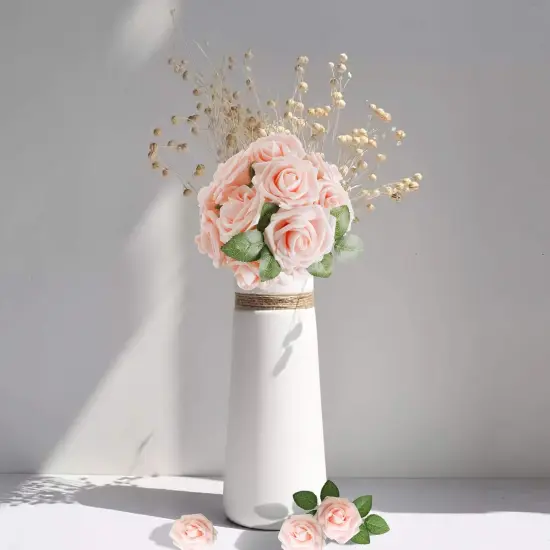 Artificial Flower Blush Pink Rose {4}