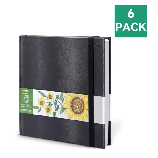 6 Pack: Ohuhu 8.3"x8.3" Sketchbook Marker Paper Pad {1}